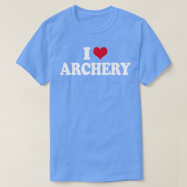 Camiseta Archer I Love Archery Arco and Arrow (Frente do Design)