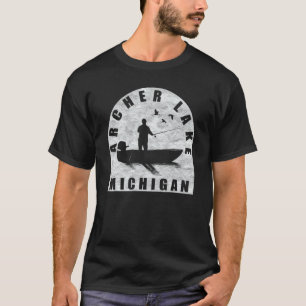 Camiseta Archer Lake Fish Michigan