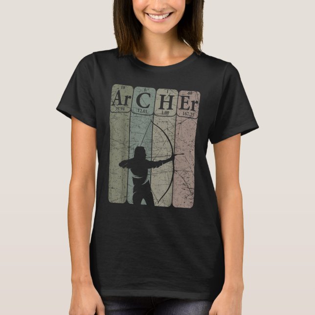 Camiseta Archer Periódico Mesa Elements Arco Hunting Archer (Frente)
