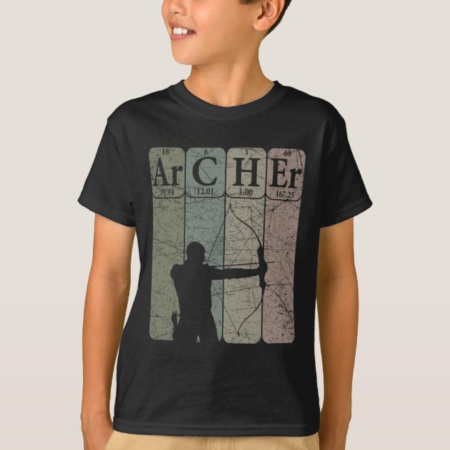 Camiseta Archer Periódico Mesa Elements Arco Hunting Archer (Frente)