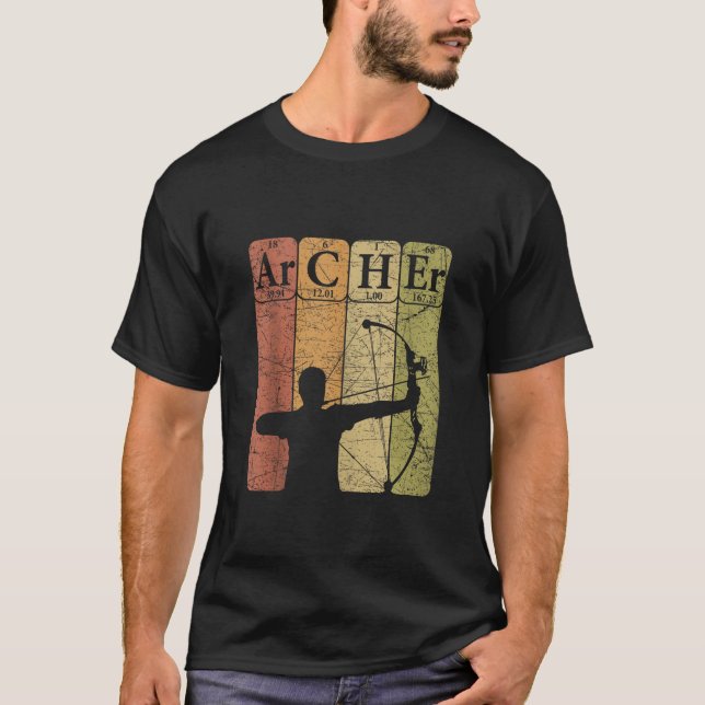 Camiseta Archer Periódico Mesa Elements Arco Hunting Archer (Frente)