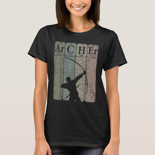 Camiseta Archer Periódico Mesa Elements Arco Hunting Archer (Frente)