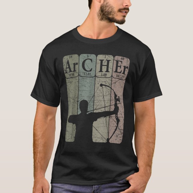 Camiseta Archer Periódico Mesa Elements Arco Hunting Archer (Frente)