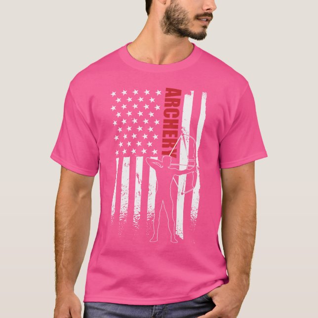Camiseta Archer U Flag Roupa American Flag Archery (Frente)