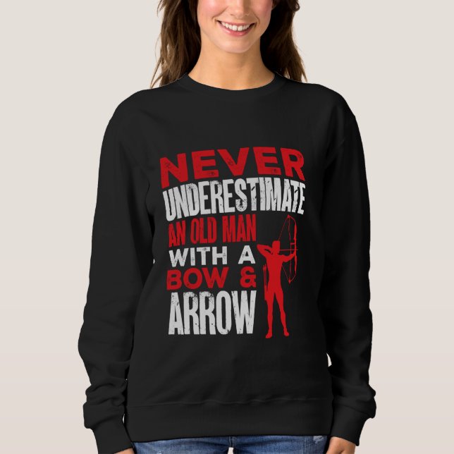 Camiseta Archer Um Velho Com Um Arqueiro De Arco E Seta (Frente)