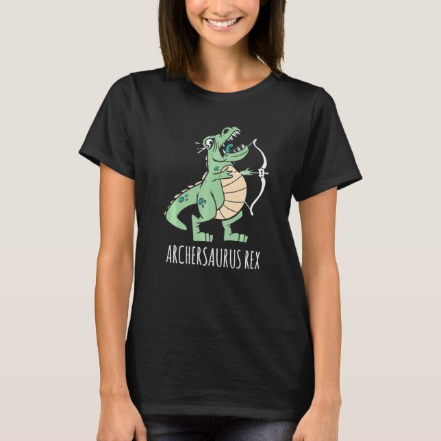 Camiseta Archersaurus Rex Dinosaur rex Dino Archer Archery (Frente)