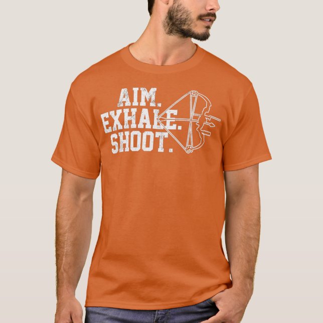 Camiseta Archery Aim Ehale Shoot Arco caçando arqueiro (Frente)