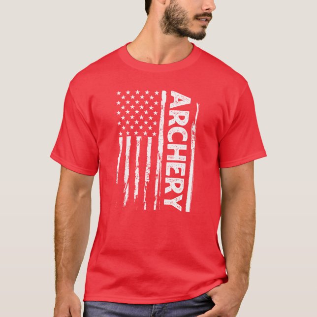 Camiseta Archery American Flag (Frente)