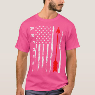 Camiseta Archery American Flag Sports Long Arco Shoting Arr