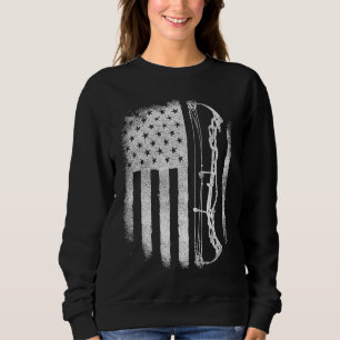 Camiseta Archery American Flag Vintage Men Women Archer Arc