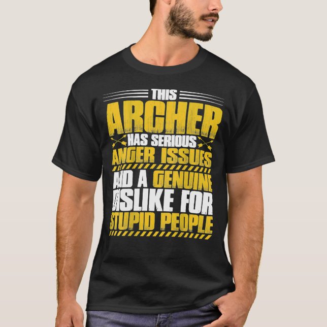 Camiseta Archery Anger Issues Archer (Frente)