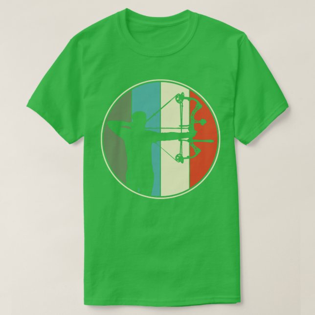 Camiseta Archery Archer Arco Hunting Retro (Frente do Design)