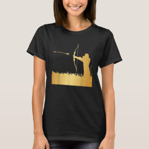 Camiseta Archery Archery Arco Arrow Dourado Festa Engraçada