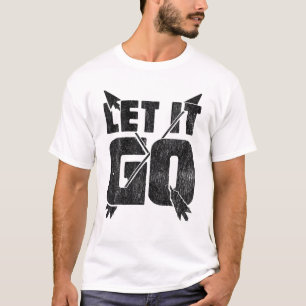 Camiseta Archery Archery Deixe-O Ir Vintage Men Arco Hun