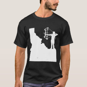 Camiseta Archery Arco Sport Vintage Art Idaho Map Art Arche