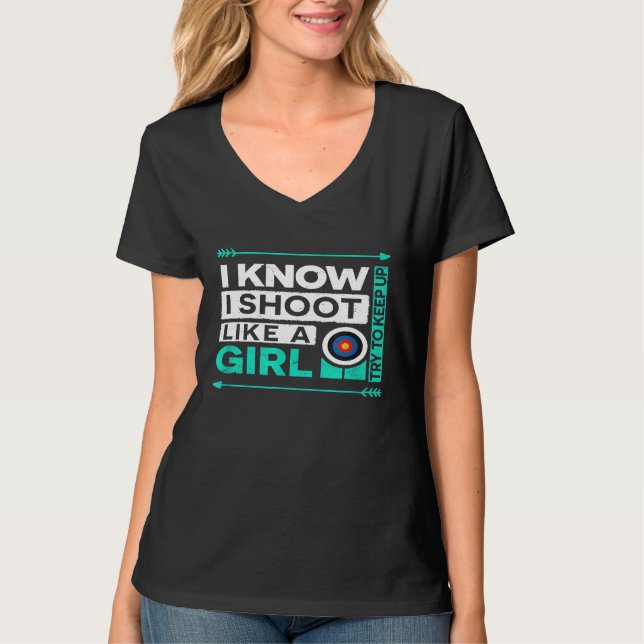 Camiseta Archery, Atirei Como Uma Arco Engraçada. (Frente)