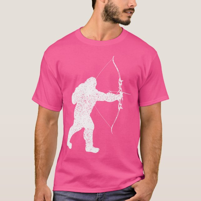 Camiseta Archery Bowman Archer Bowhunter Seta Arco Bigfoot (Frente)