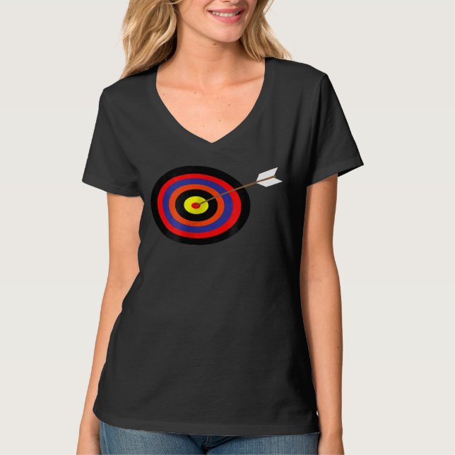 Camiseta Archery Bullseye Atinge A Seta No Sítio (Frente)