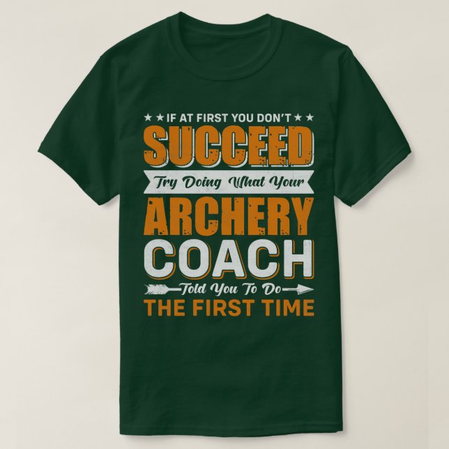 Camiseta Archery Coach (Frente do Design)