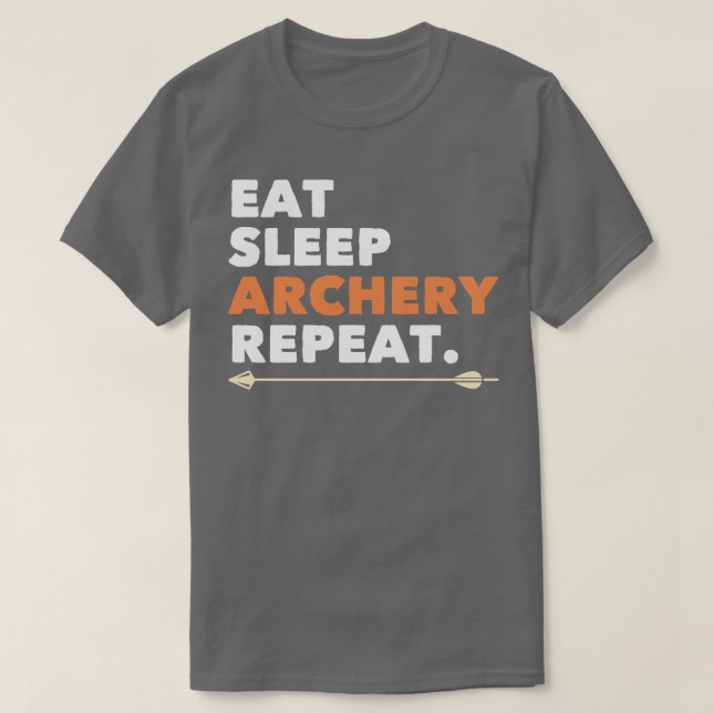 Camiseta Archery Coma Arqueiro do Sono Repito (Frente do Design)