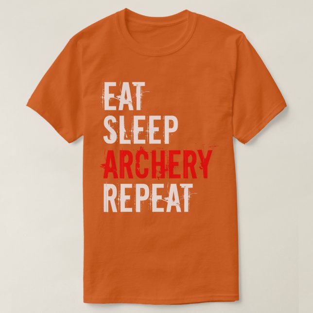 Camiseta Archery Coma Arqueiro do Sono Repito (Frente do Design)