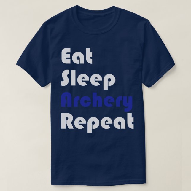 Camiseta Archery Coma Arqueiro do Sono Repito (Frente do Design)