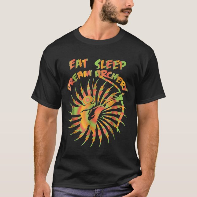 Camiseta Archery Coma Sono Arqueiro de Sono Gráfico (Frente)