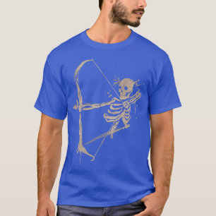 Camiseta Archery Design Skeleton Archer com Arco e Seta