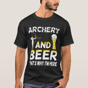 Camiseta Archery E Cerveja Por Isso Estou Aqui Archer Arche