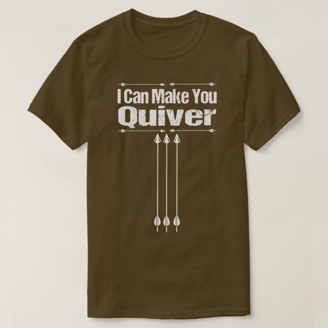 Camiseta Archery, Eu Posso Fazer Você Silencioso (Frente do Design)