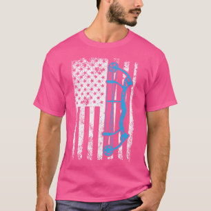 Camiseta Archery Eua Flag Bowhuner Archer Compou