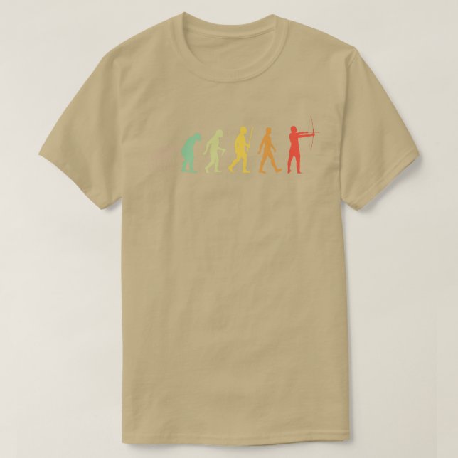 Camiseta Archery Evolution Gift Archer (Frente do Design)