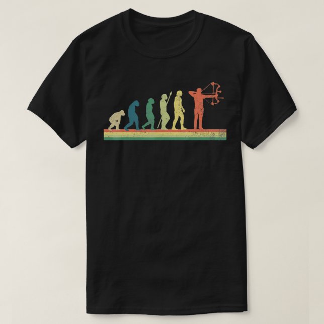 Camiseta Archery Evolution Retro Gift (Frente do Design)