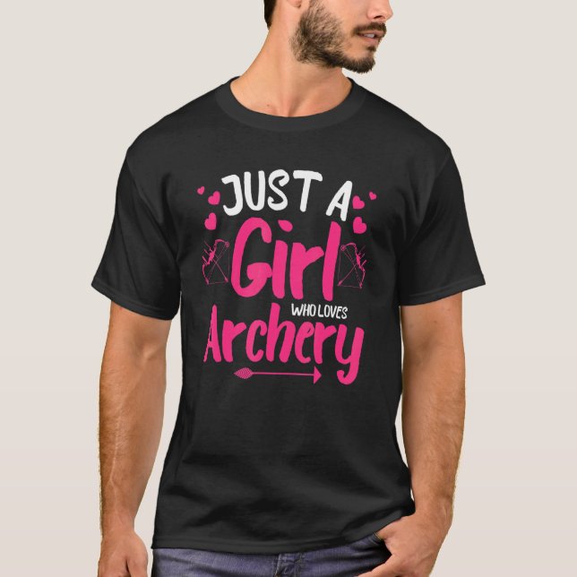 Camiseta Archery For Girls Shoting Bowhunter Fans (Frente)