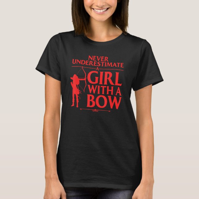 Camiseta Archery For Girls Women Bowhunter Archery Fans (Frente)
