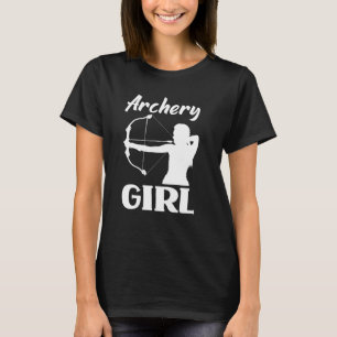 Camiseta Archery Girl Hobby Arco Hunter Mulheres Arqueiro