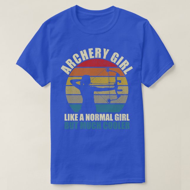 Camiseta Archery Girl Retro Archer (Frente do Design)