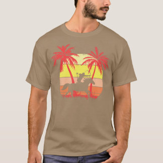 Camiseta Archery Horse Andando no Verão Sunset 80s Palm