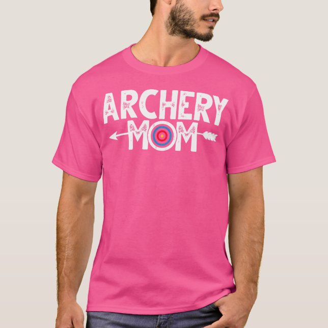 Camiseta Archery Mãe Arco Seta Disparando Mulheres Caçadora (Frente)