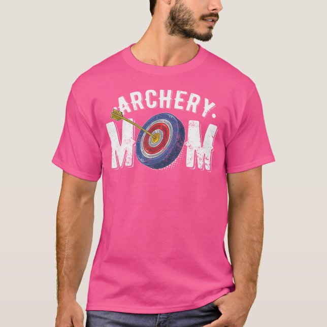 Camiseta Archery Mãe Arco Seta Disparando Mulheres Caçadora (Frente)