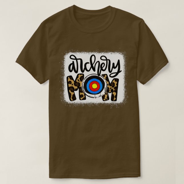 Camiseta Archery Mãe Leopard Shirt Archery Mama (Frente do Design)
