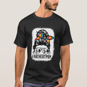 Camiseta Archery Mãe Vida Má Óculos De Cabelo De Arma