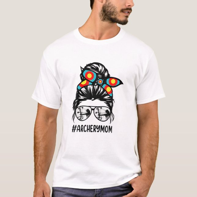 Camiseta Archery Mãe Vida Má Vestes Cabelos Maneiros Zip (Frente)