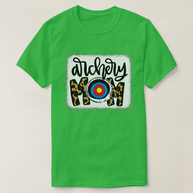 Camiseta Archery Mom Leopard  Archery Mama  (Frente do Design)