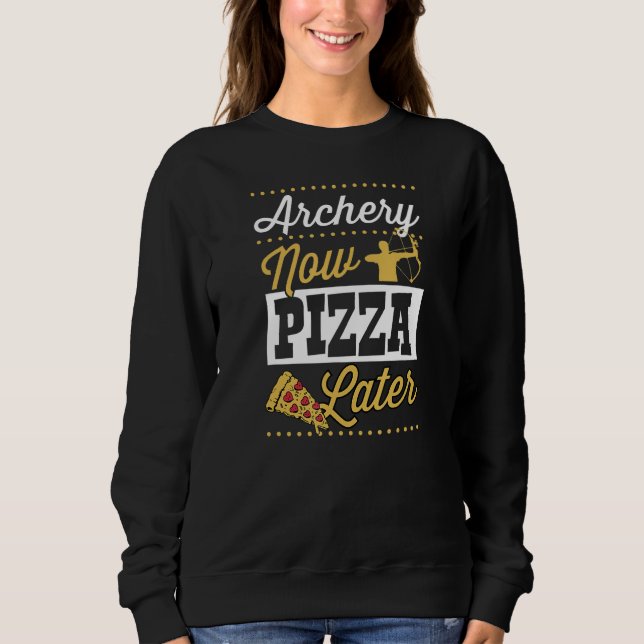Camiseta Archery Now Pizza Later (Frente)