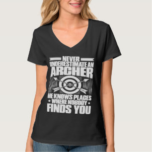 Camiseta Archery Nunca Subestima Um Arqueiro
