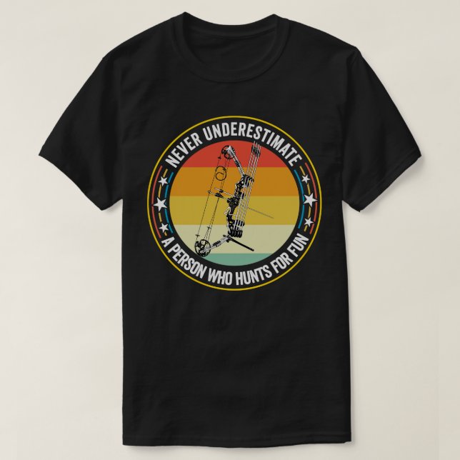 Camiseta Archery Nunca Subestima Uma Pessoa Que Canta (Frente do Design)