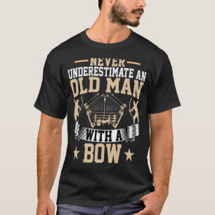 Camiseta Archery nunca subestime uma Cara antiga com um Arc