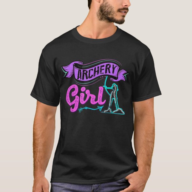 Camiseta Archery Para Raparigas Archer Girl (Frente)