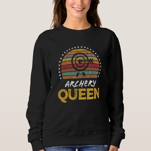 Camiseta Archery Queen Retro Vintage Graphic (Frente)